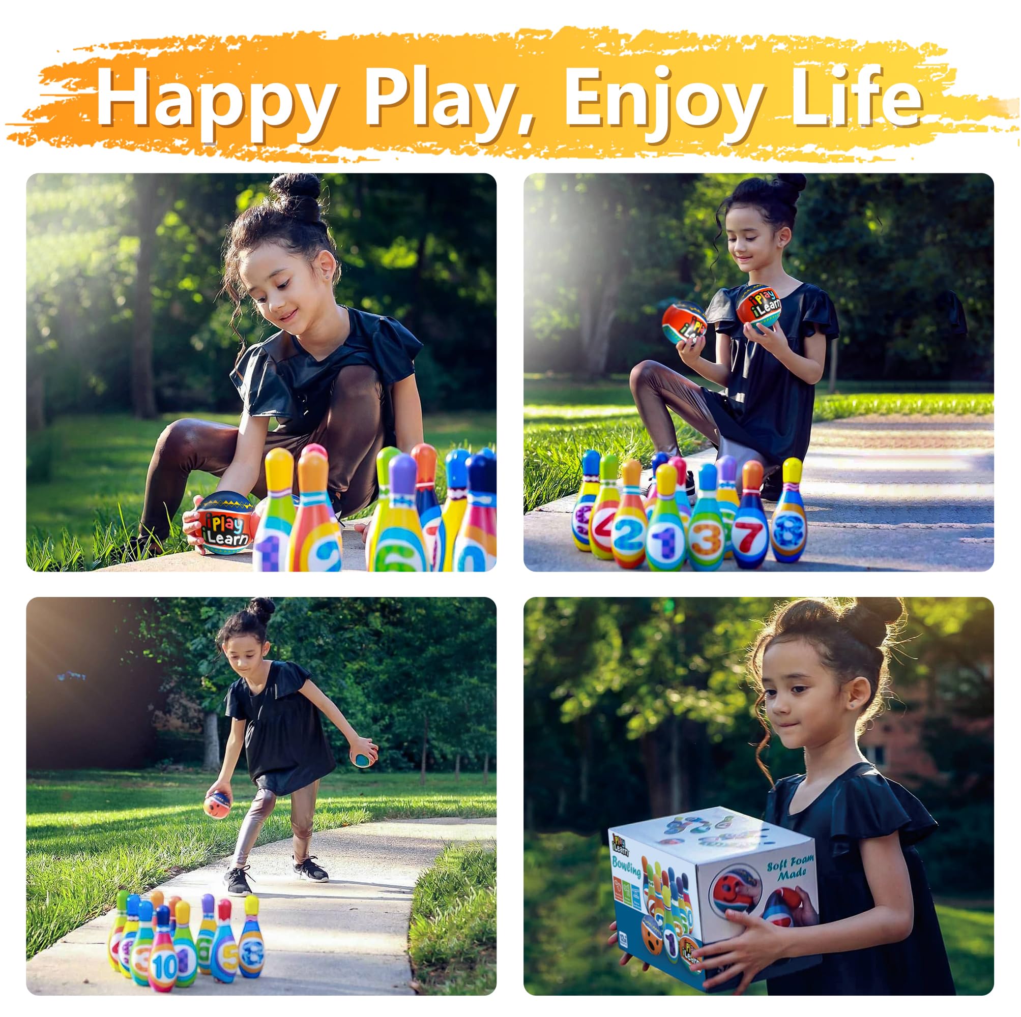 iPlay iLearn foam balls provide lightweight control for toddlers learning aim