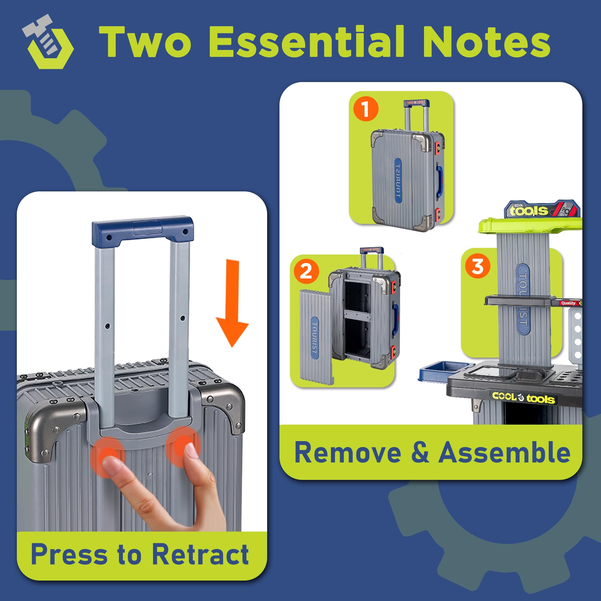 iPlay iLearn 2-in-1 portable design for easy transport and storage