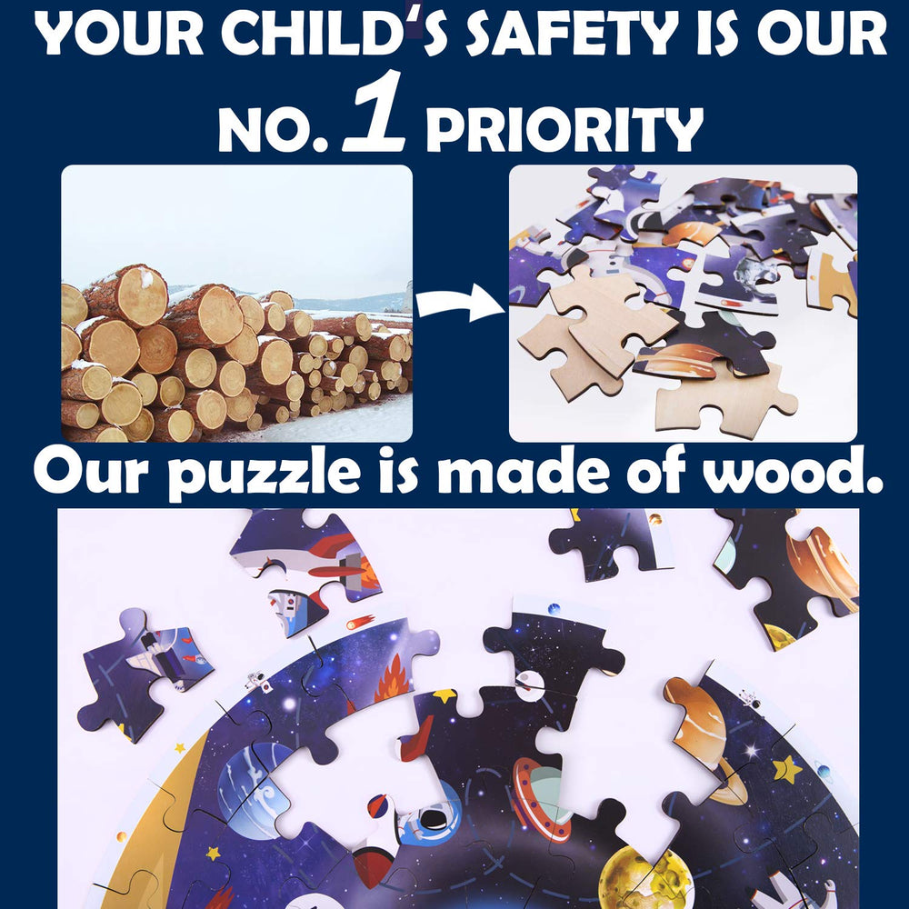 iPlay iLearn large pieces puzzle ready for quick setup and play.