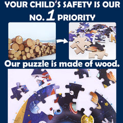 iPlay iLearn large pieces puzzle ready for quick setup and play.