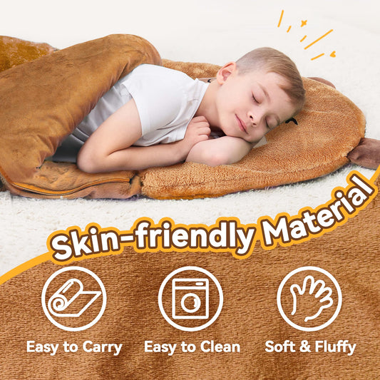 iPlay iLearn large wide sleeping mat offers generous nap space and warmth.