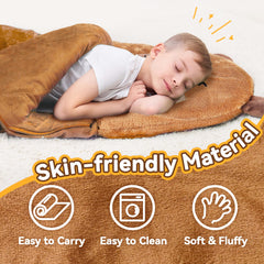 iPlay iLearn large wide sleeping mat offers generous nap space and warmth.