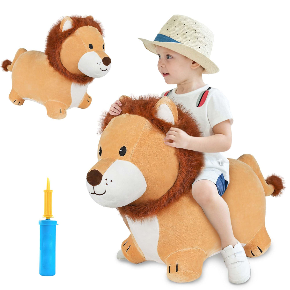 iPlay iLearn Lion Hopper front view for safe indoor play