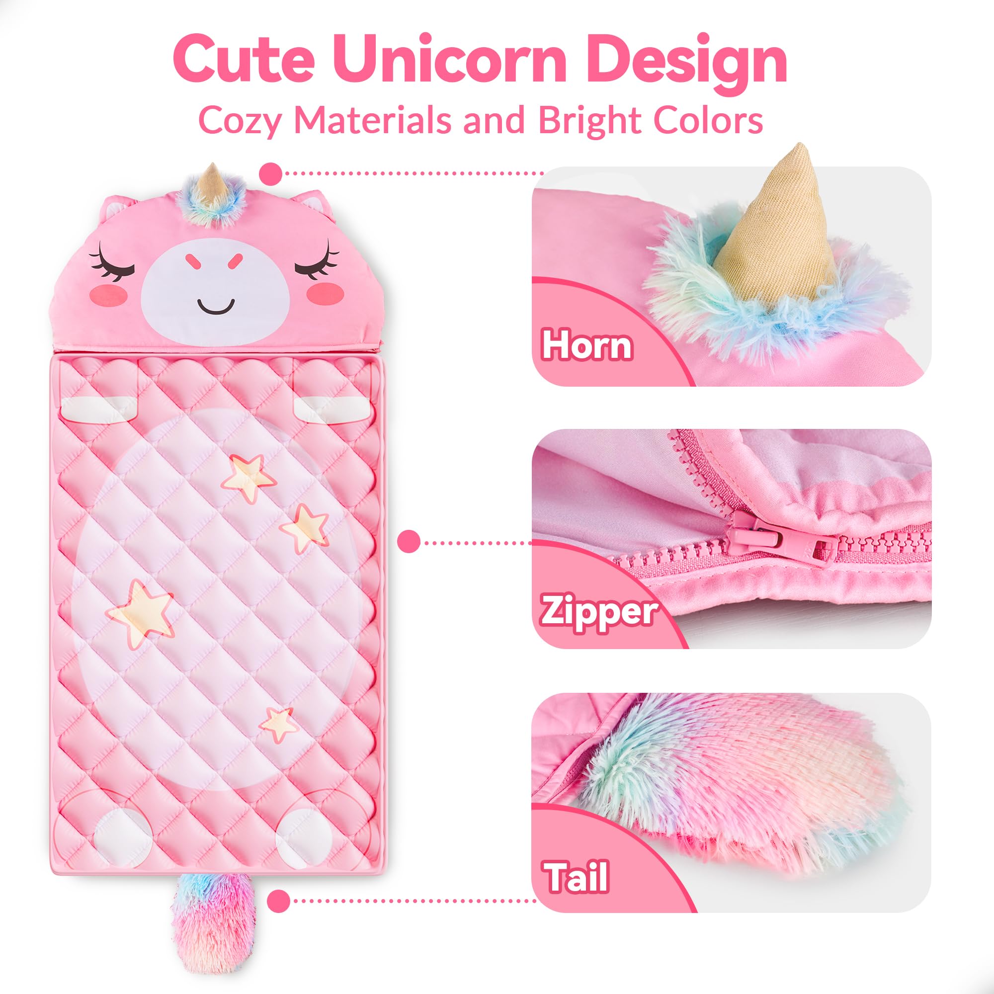 iPlay iLearn machine-washable slumber mat easy care