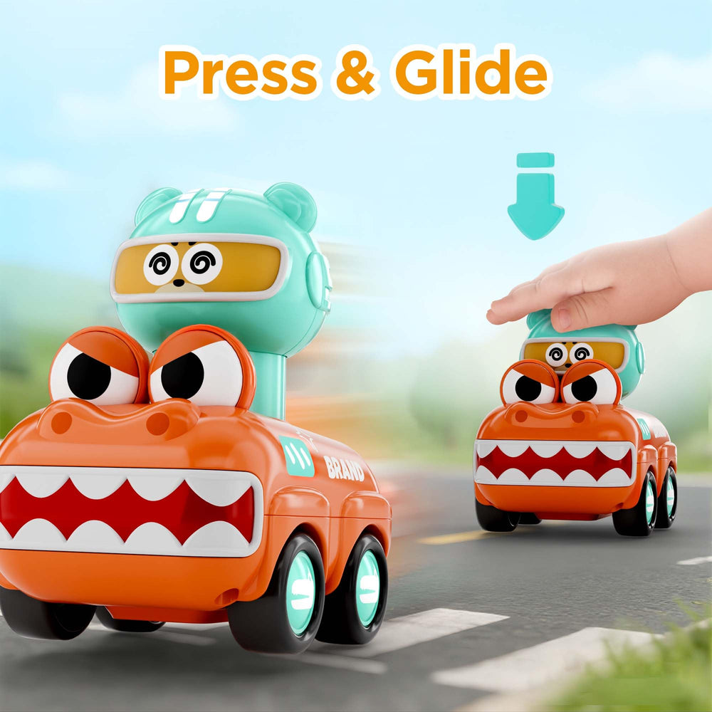 iPlay iLearn red car helps children follow motion and crawl