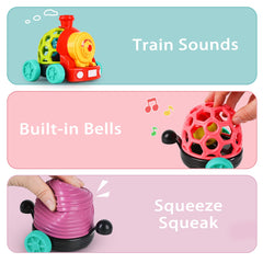 iPlay iLearn bright colors attract attention during exploration and play.