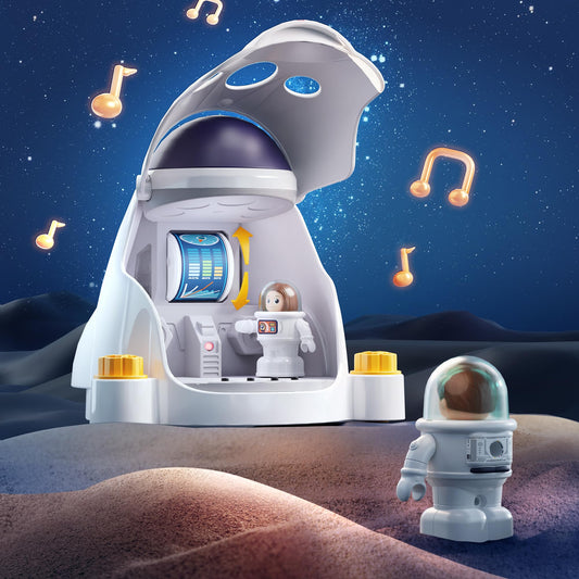 iPlay iLearn space shuttle details highlight authentic design for imaginative play.
