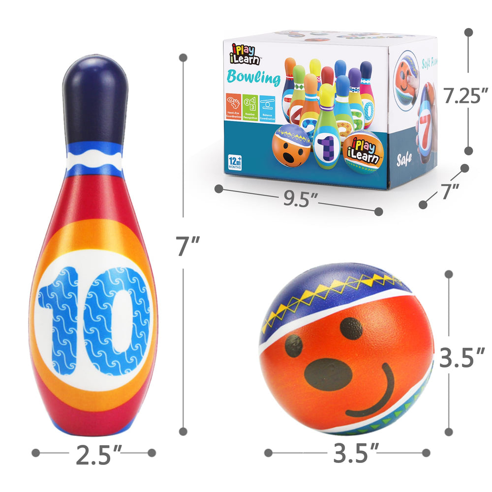 iPlay iLearn toddler bowling gift suitable for birthdays and early learning milestones