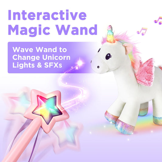 iplay ilearn unicorn LED light demo for nighttime fun