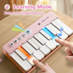Adjustable volume and instrument sounds (piano, violin, organ) for varied moods