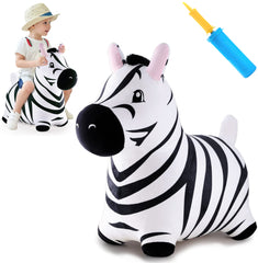iPlay iLearn Zebra Hopper cover emphasizes soft plush exterior for gentle, skin-friendly play.