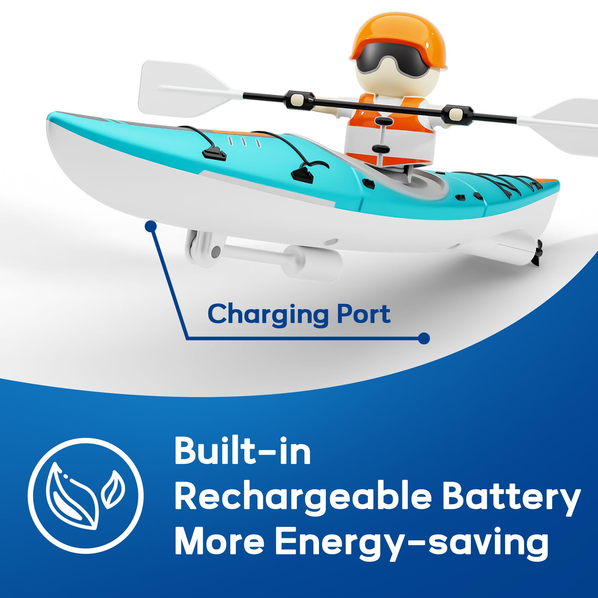 iplay kayak toy suitable for bathtub pool or lake play
