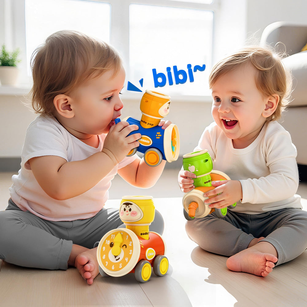 iPlay Press to Go Car compact design fits small hands on the go.