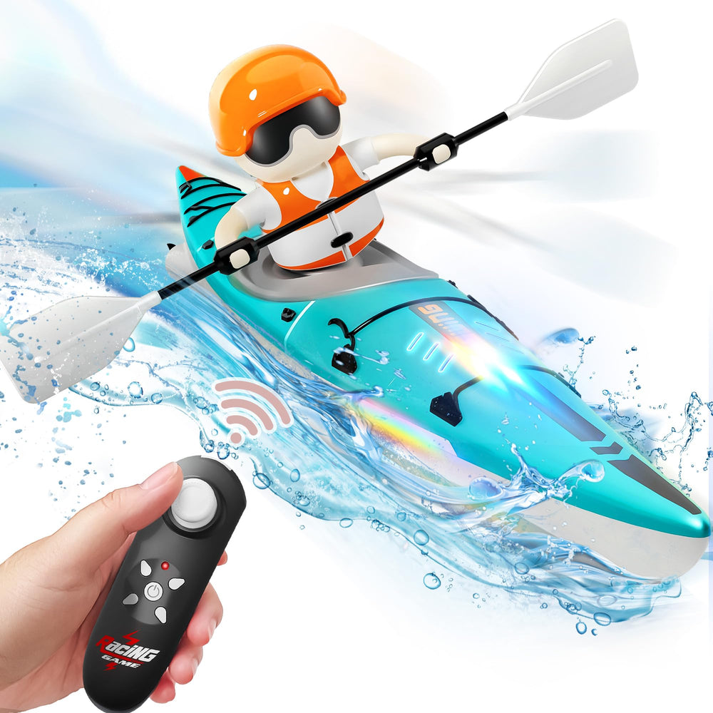 iplay remote control kayak toy gliding on water for imaginative play