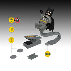 IQ Batman Book Light’s LED feet illuminate pages with a subtle glow.