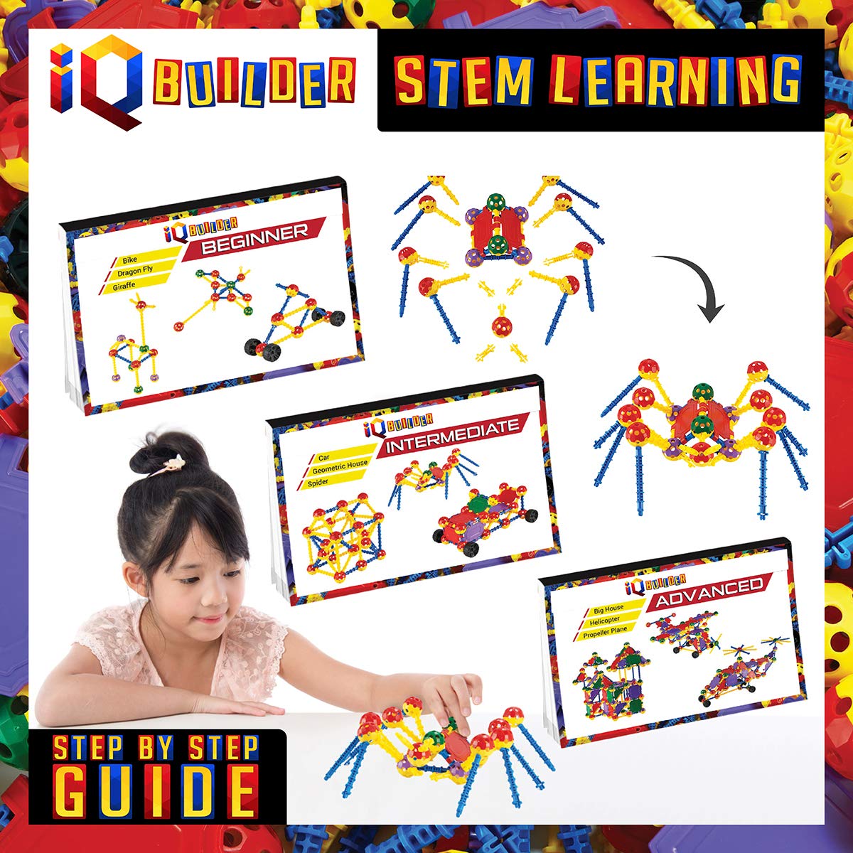 IQ BUILDER classroom-ready set shown in hands-on engineering activity