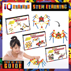 IQ BUILDER classroom-ready set shown in hands-on engineering activity