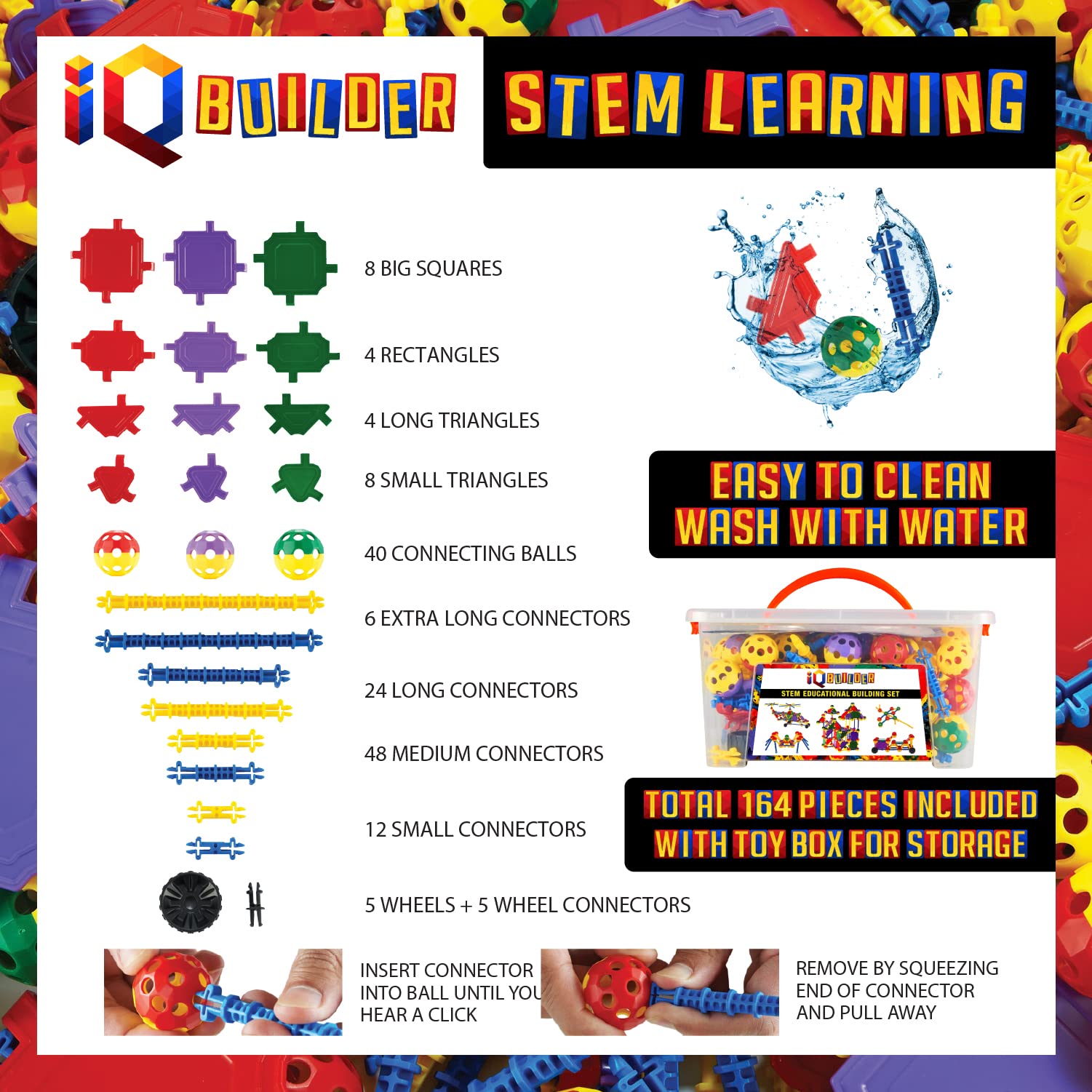 IQ BUILDER gift packaged toy presents an educational gift idea fostering curious minds.