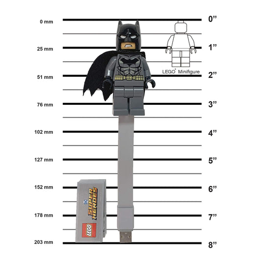 IQ Lego DC Batman Book Light figure with articulated limbs for themed bedside lighting.