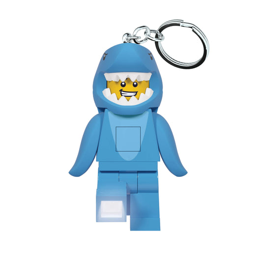 IQ LEGO Minifigures keylight front view of Shark Suit Guy with LED feet
