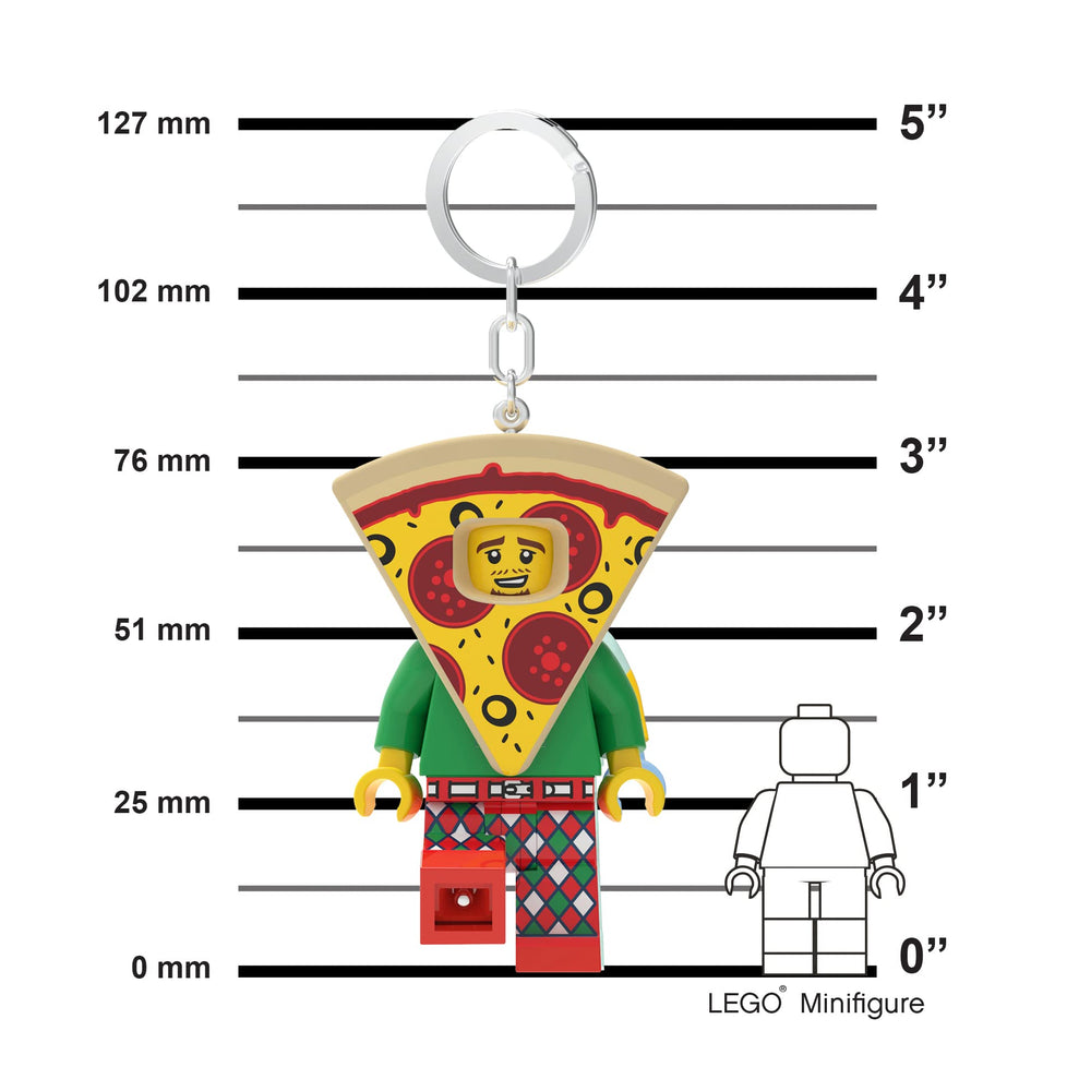 Posable arms and head of Pizza Guy for dynamic display and play.