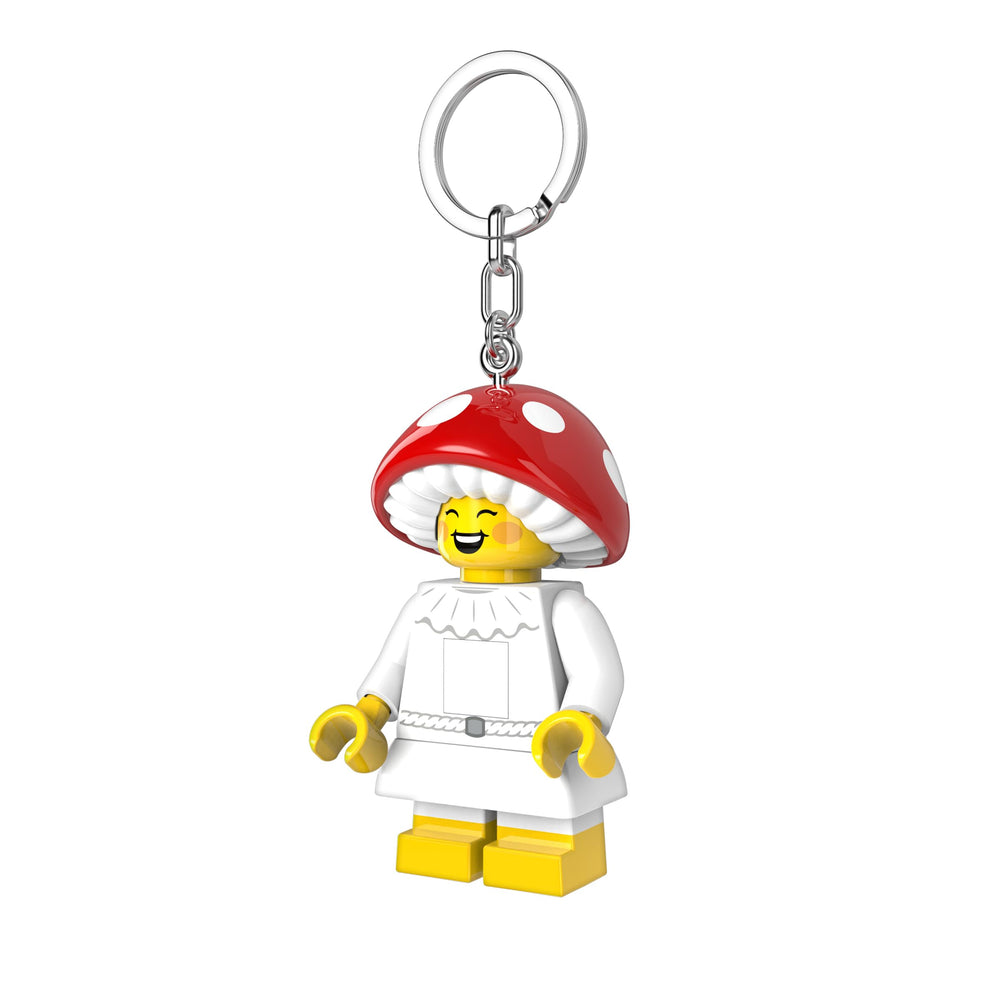 IQ LEGO Mushroom Sprite keychain light makes a whimsical, gift-ready present