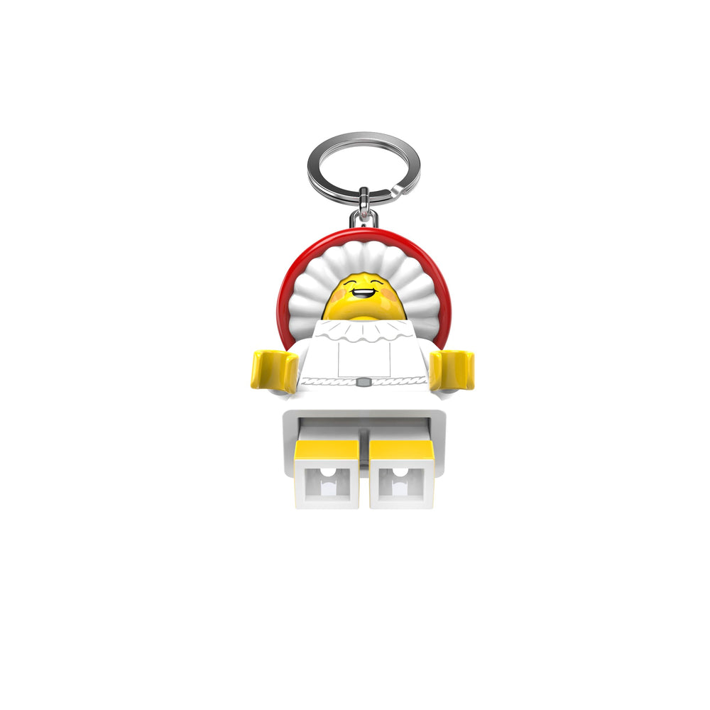 IQ LEGO Mushroom Sprite can be worn with a lanyard for quick access