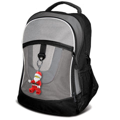 IQ LEGO Santa Keychain Light fully posable for playful posing and display