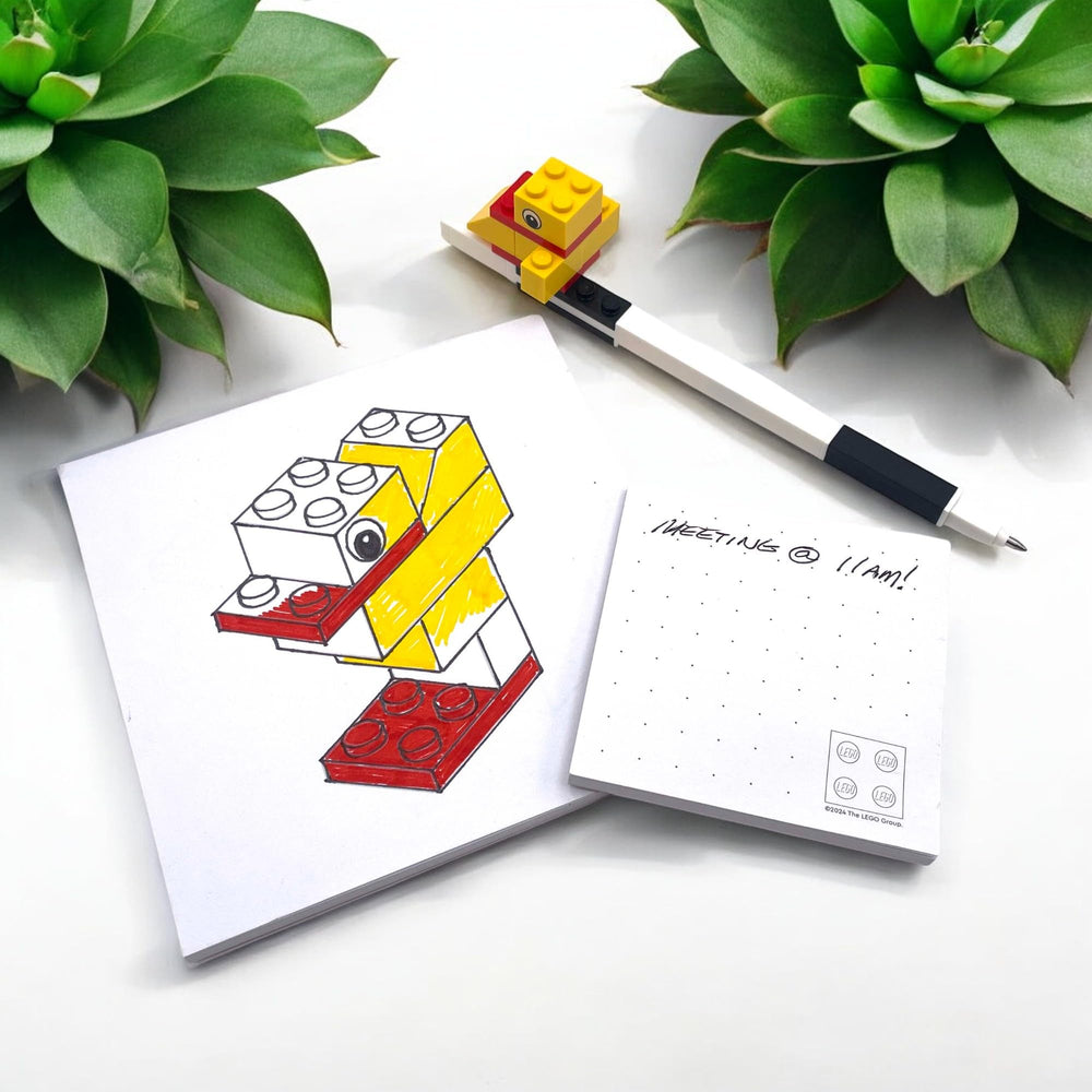 IQ Lego Stationery Creativity Set 25 coloring sheets inspire varied designs