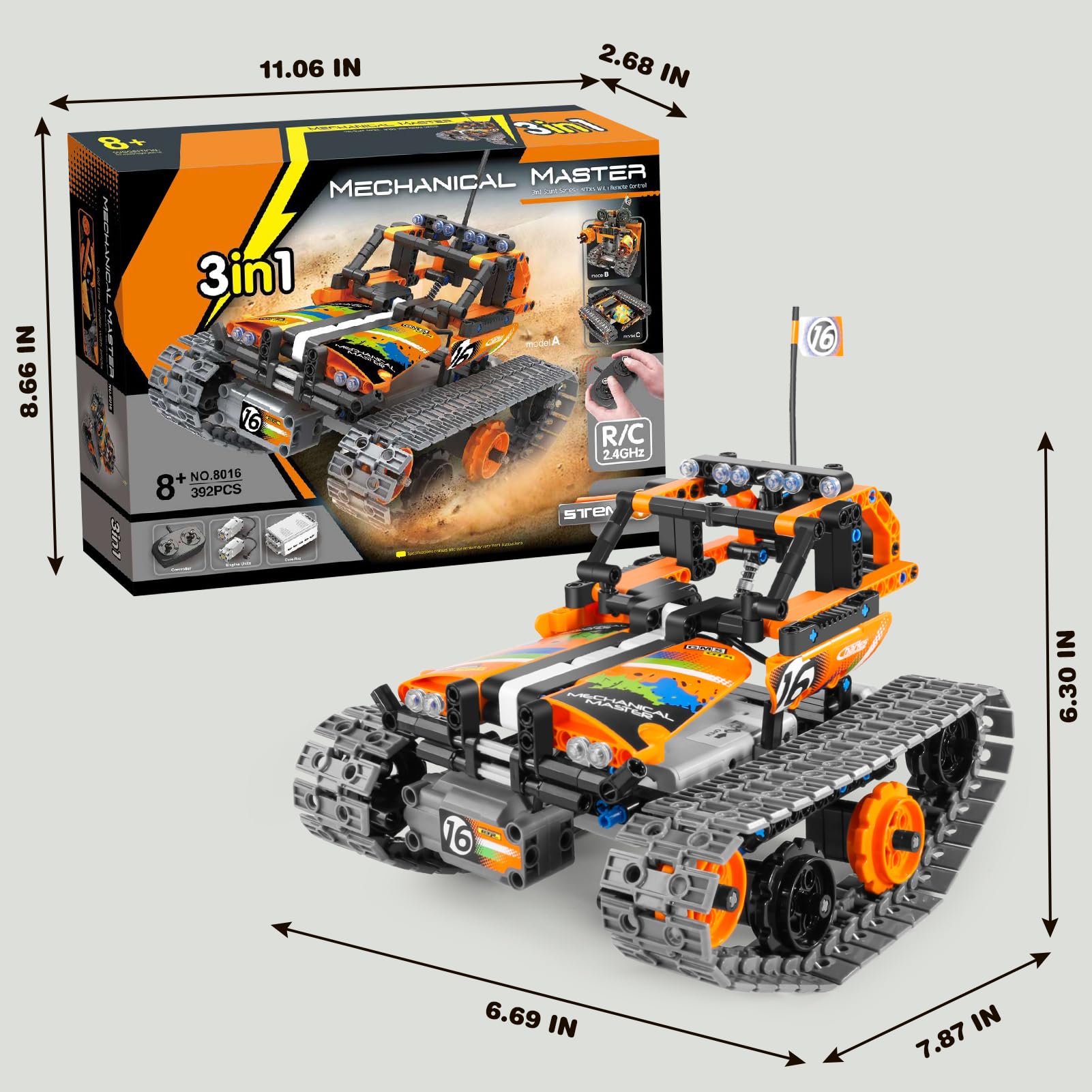 IQBOX Building Robot Kit ABS material ensures durable, safe construction for kids.