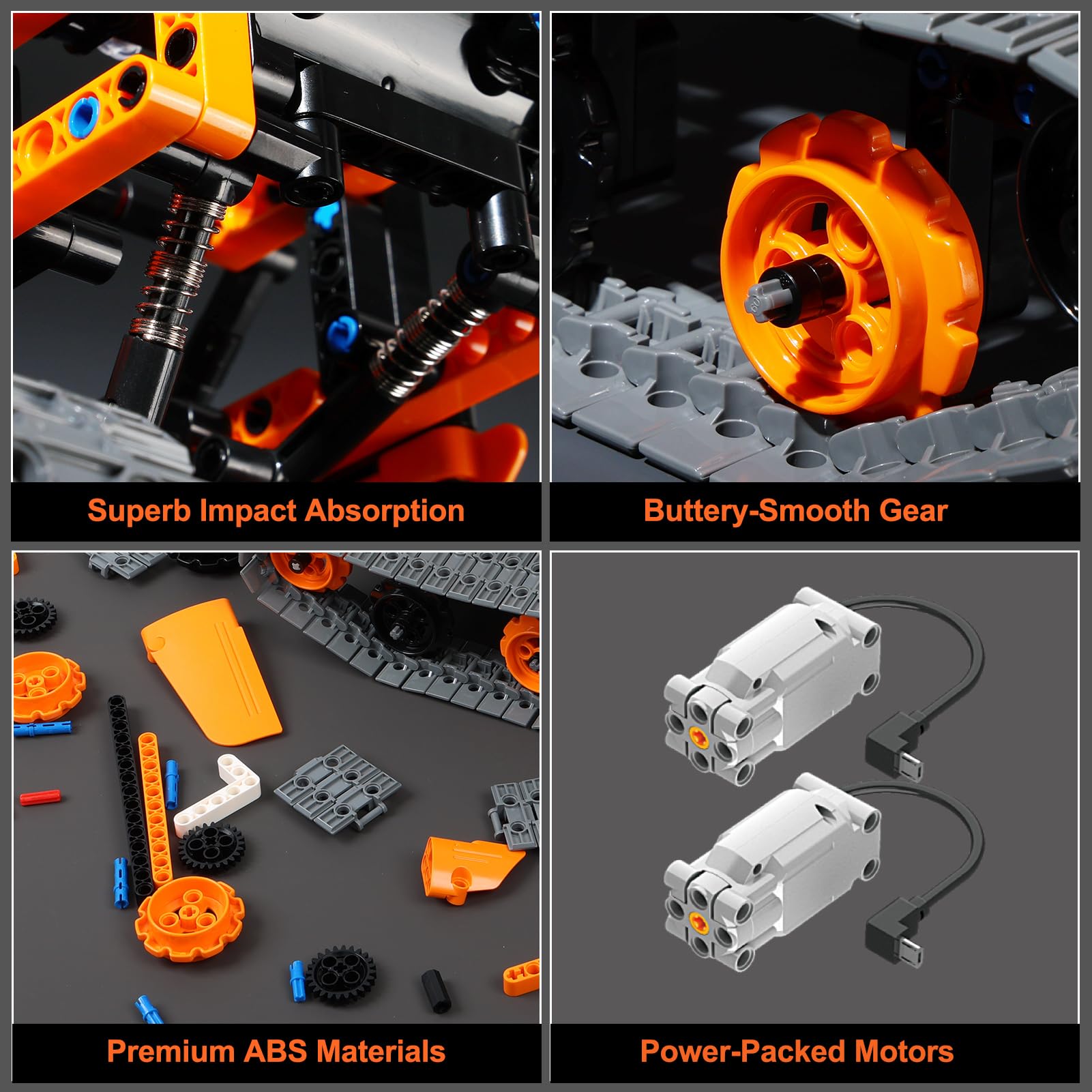 IQBOX Building Robot Kit compatible with standard bricks enables endless expansion.