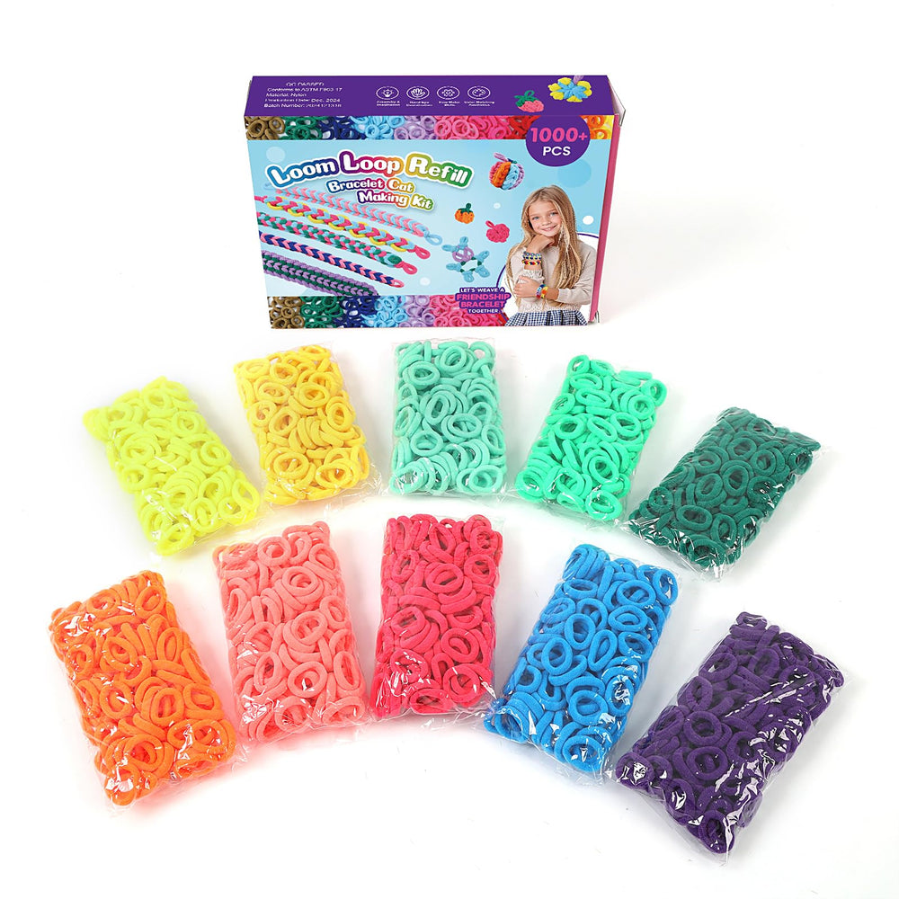 IQBOX 1000-piece refill supports screen-free fun through hands-on crafting.