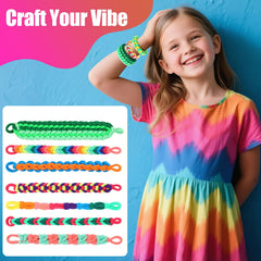 IQBOX rainbow colors inspire numerous DIY jewelry and accessory projects for girls.