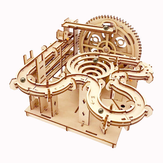 IQIETOY 3D marble-run top view, engaging hands-on play for focus and concentration.