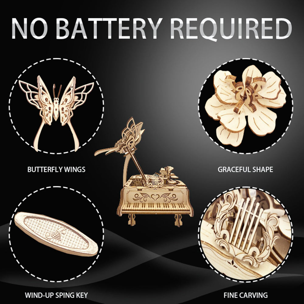 IQIETOY mechanical model kit, piano box, satisfying challenge.