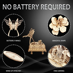 IQIETOY mechanical model kit, piano box, satisfying challenge.