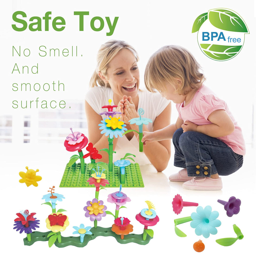 IQKidz Flower parts stems and branches for colorful, creative arrangements.