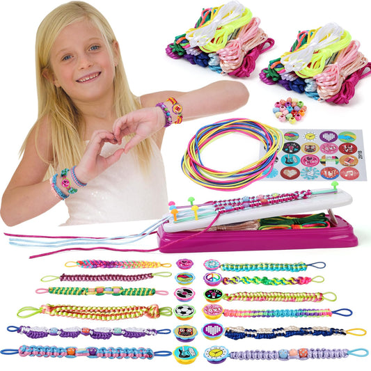 IQKidz loom and pegs in use for easy home crafting