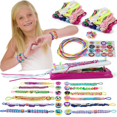 IQKidz loom and pegs in use for easy home crafting