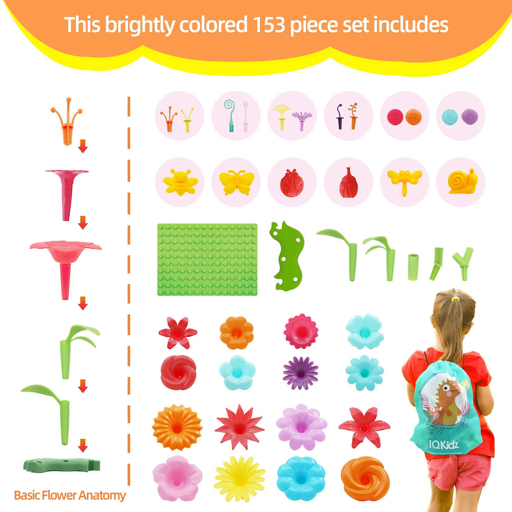IQKidz Insect pegs set with snail, butterfly, bee for pretend garden life.