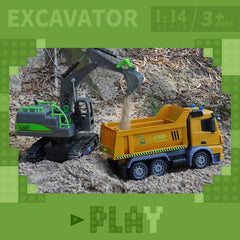 IQKidz RC digger in sandbox play for creative building
