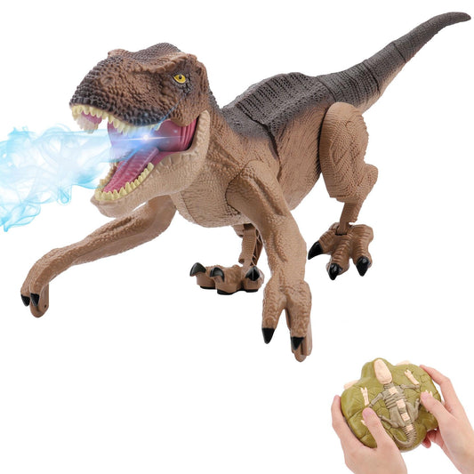 IQKidz remote control dinosaur front view for engaging play sessions