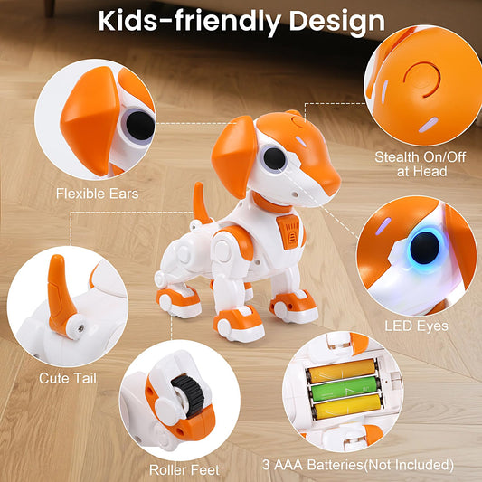 IQKidz robot dog dancing mode image highlighting music and movement