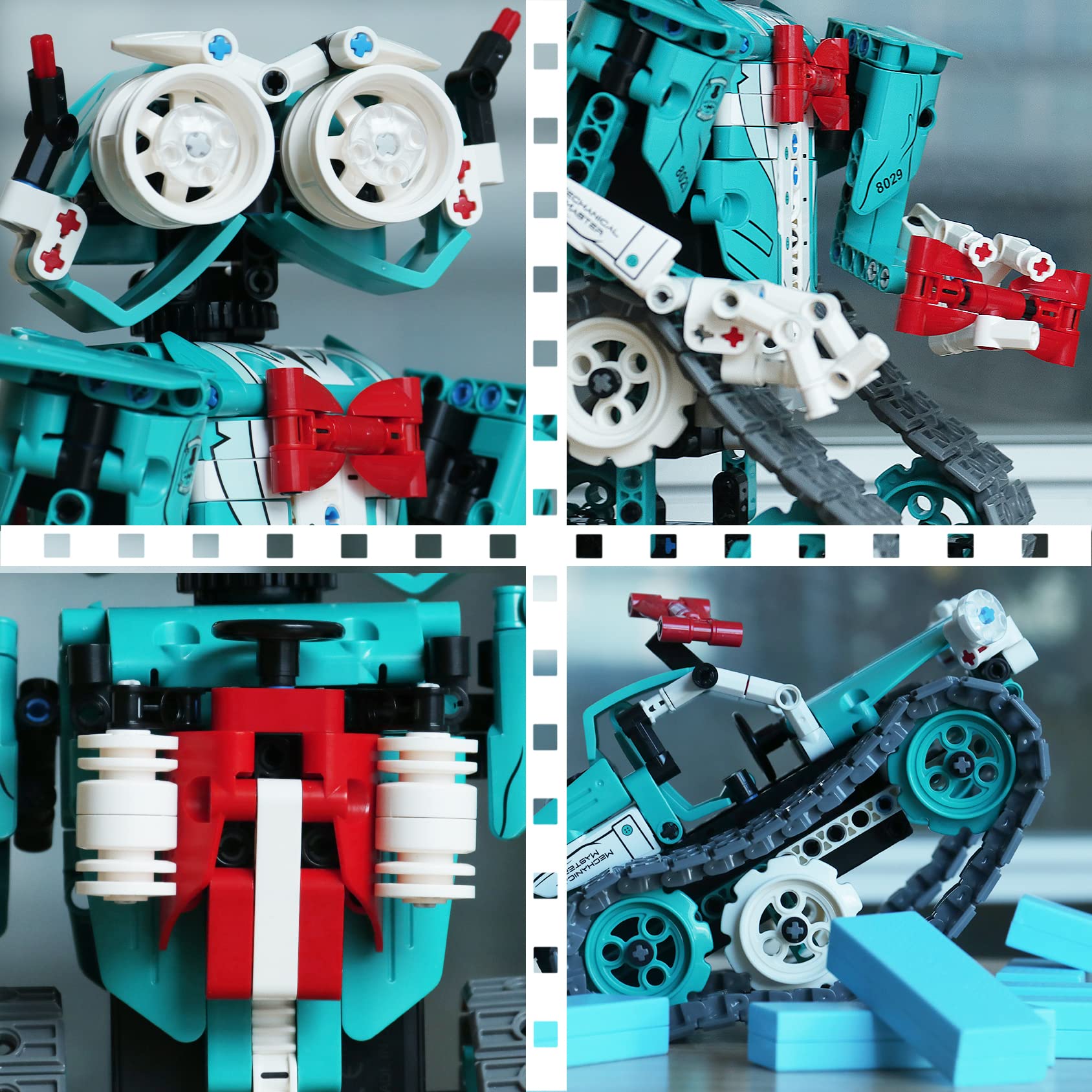 IQKidz gears and movable fingers enable dynamic action during play and STEM practice.