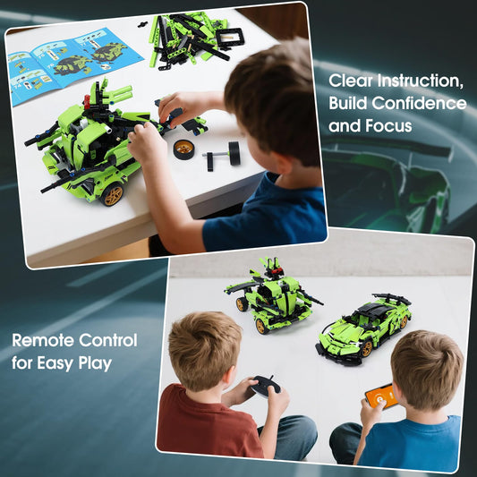 IQKidz robot vehicle assembly highlighting modular design