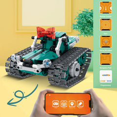 IQKidz stunt tank mode turns the kit into an exciting off-road testing vehicle.