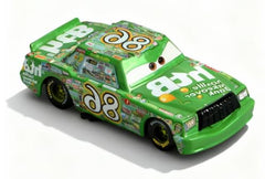 Iridety car toy close-up highlighting die-cast finish.