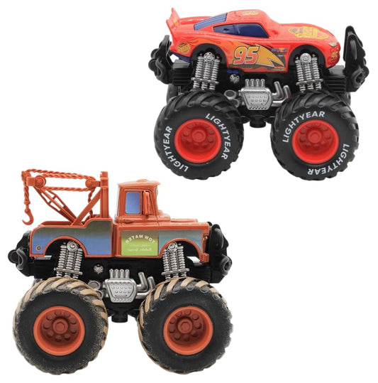 Iridety Cars Giant Wheels front view; durable die-cast toy for imaginative play.