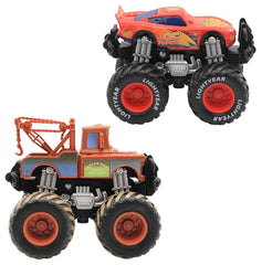 Iridety Cars Giant Wheels front view; durable die-cast toy for imaginative play.
