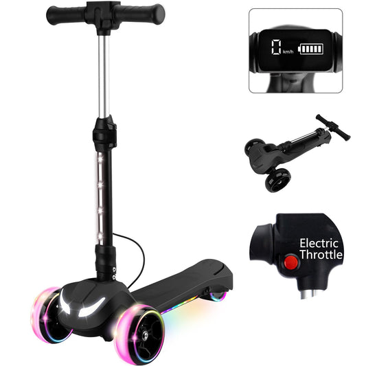 IRIMMY kids scooter with LCD screen shows speed and battery for safer, informed rides.